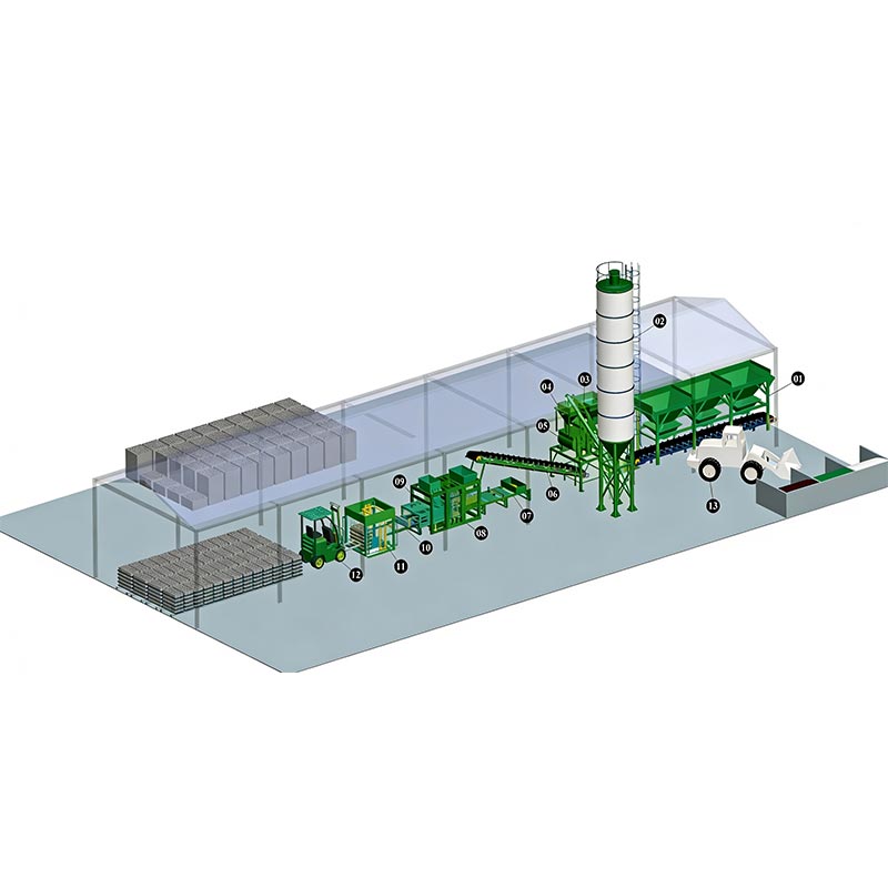 Meaisín Déanamh Bríce Bloc Hollow